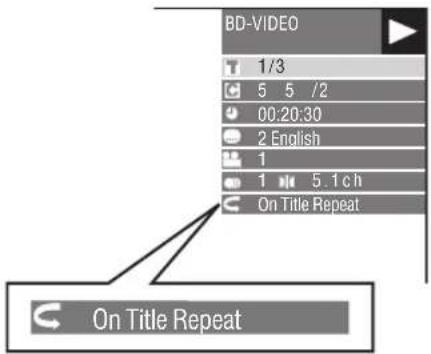 YAMAHA BD-S1900 - Repeat Playback of a Title or Chapter - 2