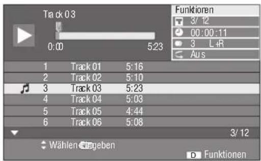 YAMAHA BD-S1900 - Wiedergabe durch Wählen eines Tracks - 2