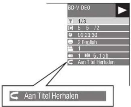 YAMAHA BD-S1900 - Herhaalde weergave van een titel of hoofdstuk - 2