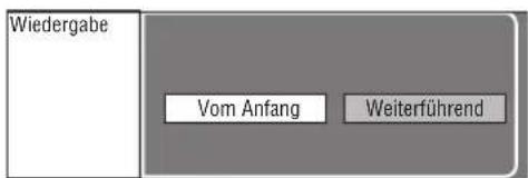 YAMAHA BD-S1900 - Während der Wiedergabe Wiedergabe gestoppten Titel wiedergeben - 1