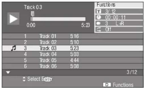 YAMAHA BD-S1900 - Playback by selecting a track - 2