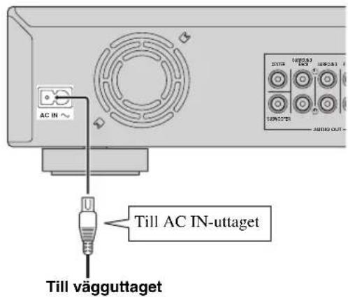 YAMAHA BD-S1900 - ■Anslutning av nätkabeln - 1