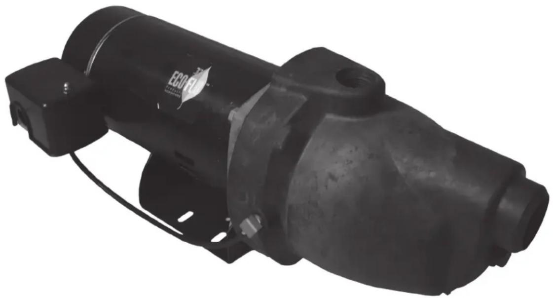 Eco-Flo Plastic Shallow Jet Pump - Owner's Manual Plastic Shallow Jet Pumps - 1
