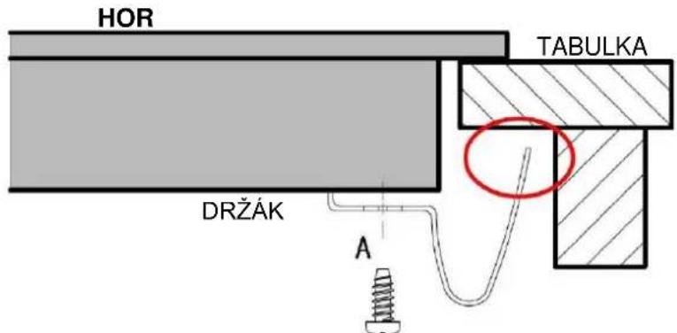 ROSIERES RDTP644SC - Nastavení polohy držáku - 2
