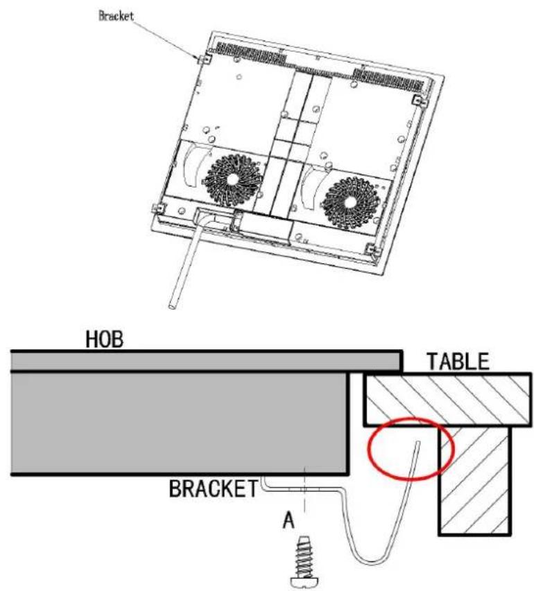 ROSIERES RDTP644SC - Adjusting the bracket position - 1