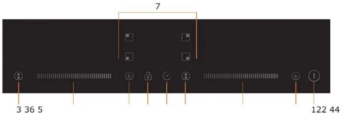 ROSIERES RDTP644SC - Ovládací panel - 1
