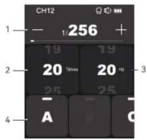 GODOX X3 S - ストロボパラメータ設定(出力値、回数、周波数設定) - 1