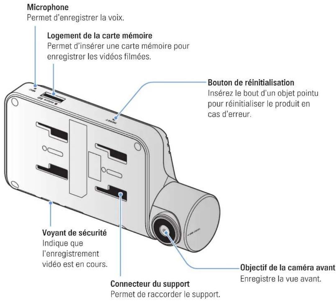 Thinkware QA100 - Caméra avant (appareil principal) - vue arrêté - 1
