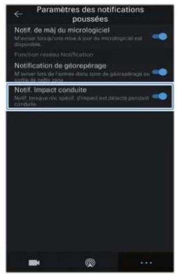 Thinkware QA100 - Utilisation de la fonction de notification des impacts pendant la conduite - 5