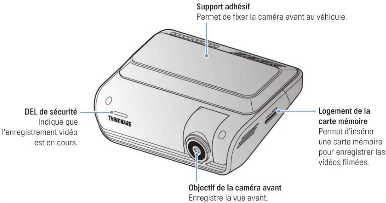 Thinkware Q1000 - Caméra avant (appareil principal) – vue arrière - 1