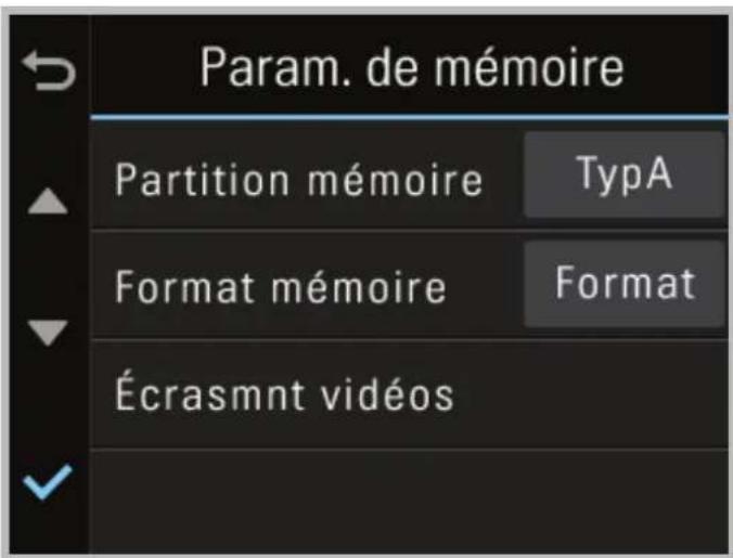Thinkware X550 - 3-4. Paramètres de la carte mémoire - 1