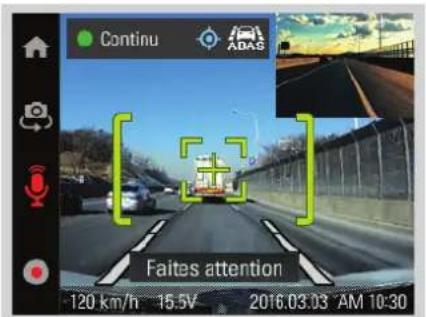 Thinkware X550 - Système d'avertissement de collision avant (FCWS) - 1