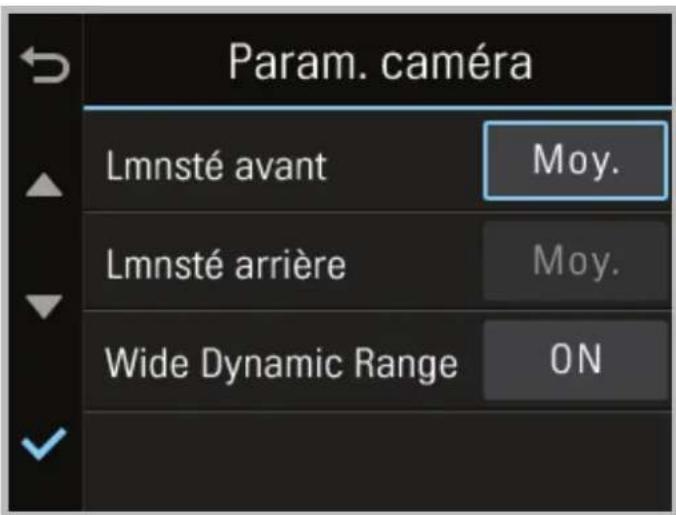 Thinkware X550 - 3-6. Paramètres > Paramètres de la caméra - 1