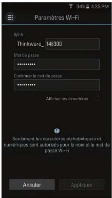 Thinkware FA700 - ▶ Paramètres Wi-Fi - 1