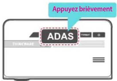 Thinkware FA700 - 2-10. Active/désactive le système avancé d'aide à la conduite (ADAS) - 1