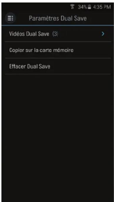 Thinkware FA700 - ▶ Paramètres Dual Save - 1