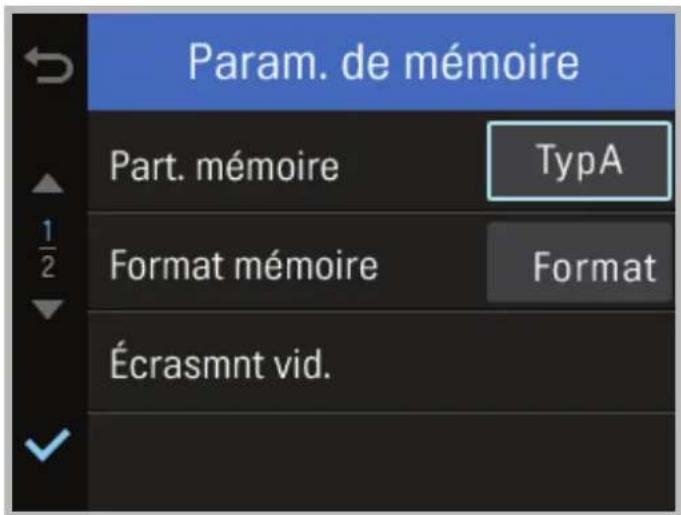 Thinkware X330 - 3-4. Paramètres de la carte mémoire - 1