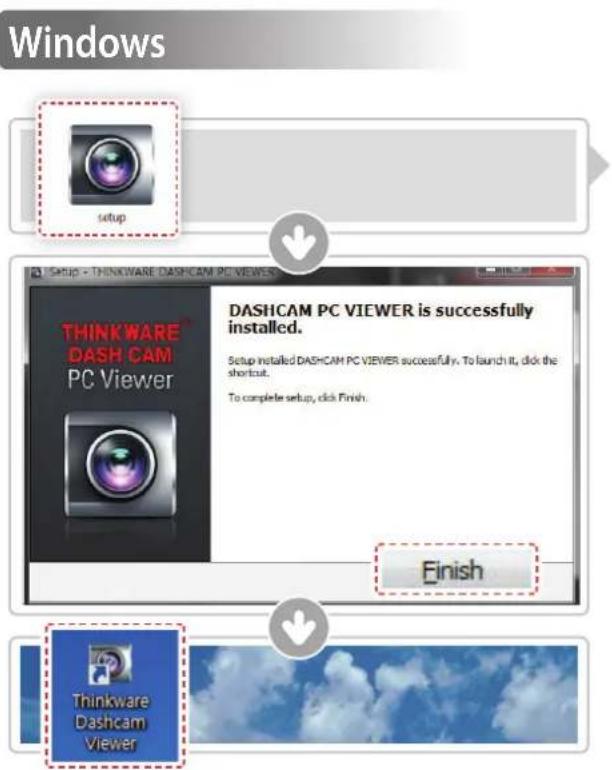 Thinkware X330 - 4-1-1. Installer le logiciel de la visionneuse Thinkware - 1
