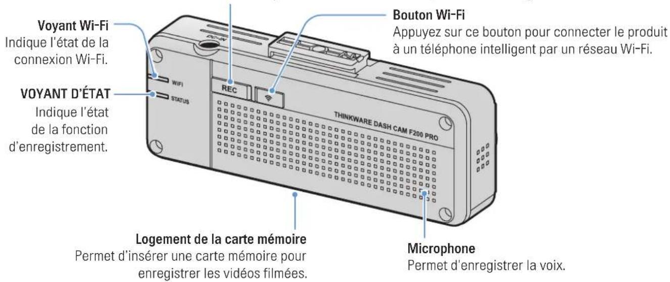 Thinkware F200 PRO - Bouton REC - 1