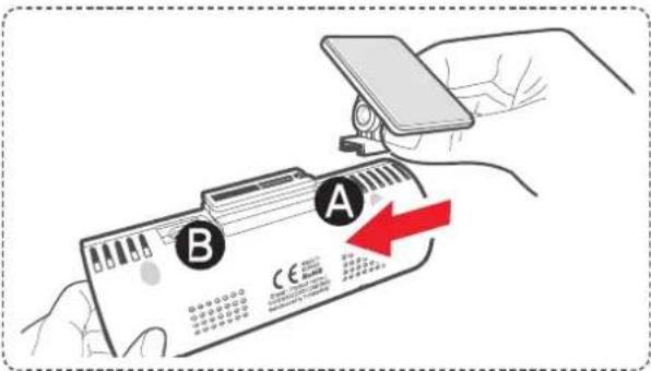 Thinkware FA10 - 1-5-1. Connecter l'appareil à la fixation - 1
