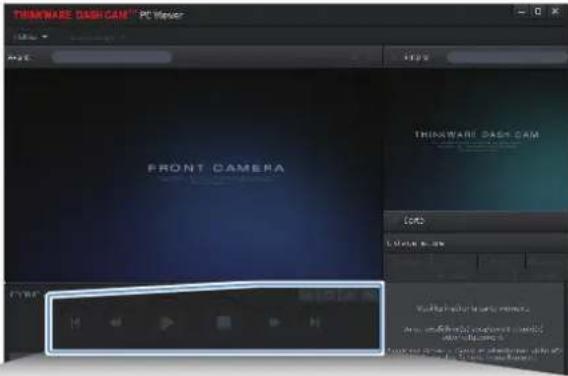 Thinkware DC-H1-FG - Aperçu du menu des commandes vidéo (pour Windows) - 1