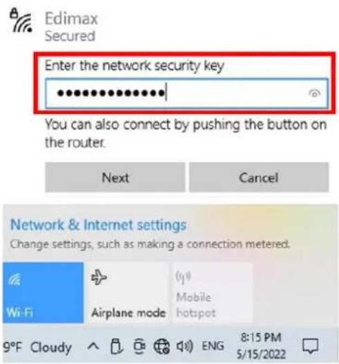 Edimax IEW-7811UTC - III-3. Connexion à un réseau Wi-Fi - 5