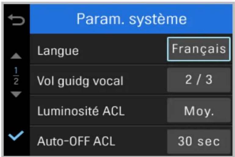 Thinkware XW10 - 3-6. Paramètres > système - 1