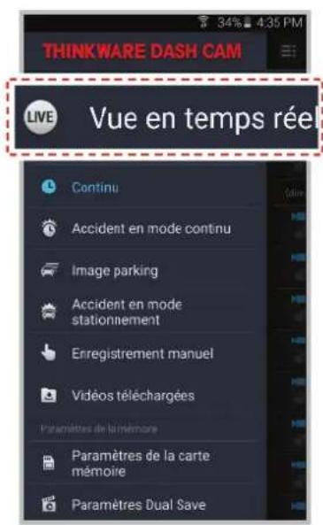Thinkware XW10 - 4-2-1. Vue en temps réel - 1