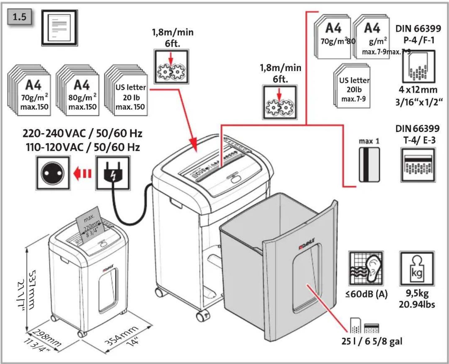 Dahle ShredMATIC SM 150 - IMPORTANT! - 2