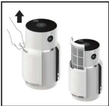 SHARK NeverChange5 HP300 - Limpieza de los filtros de polvo de malla: - 1