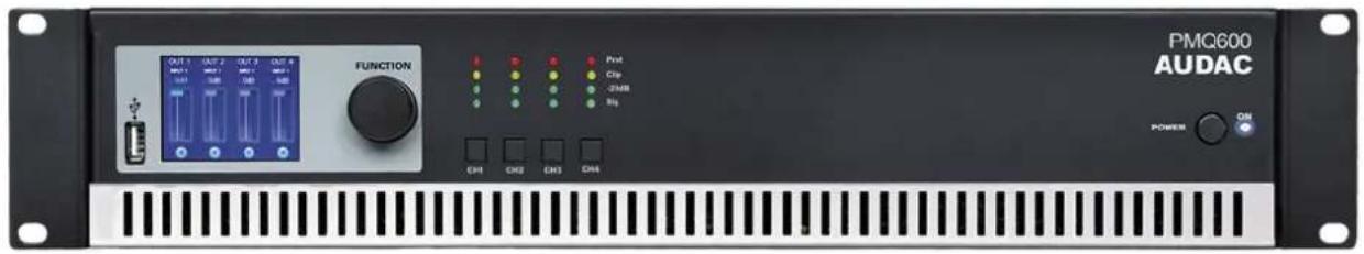 Audac PMQ600 - Amplificateurs de puissance WaveDynamics™ de classe D - 1