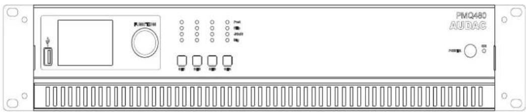 Audac PMQ600 - Présentation de la face avant - 1
