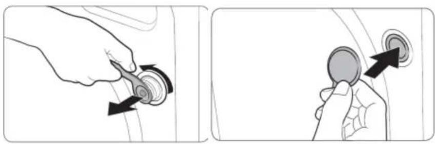 AMICA WA 474 084 - Elimination des dispositifs de protection de transport - 1