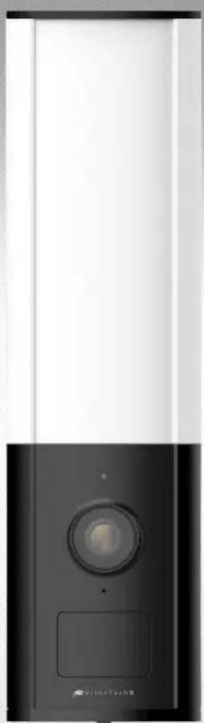 VisorTech ZX-5319-675 - LED-Außenwandleuchte und WLAN-Überwachungskamera mit 2K - 1