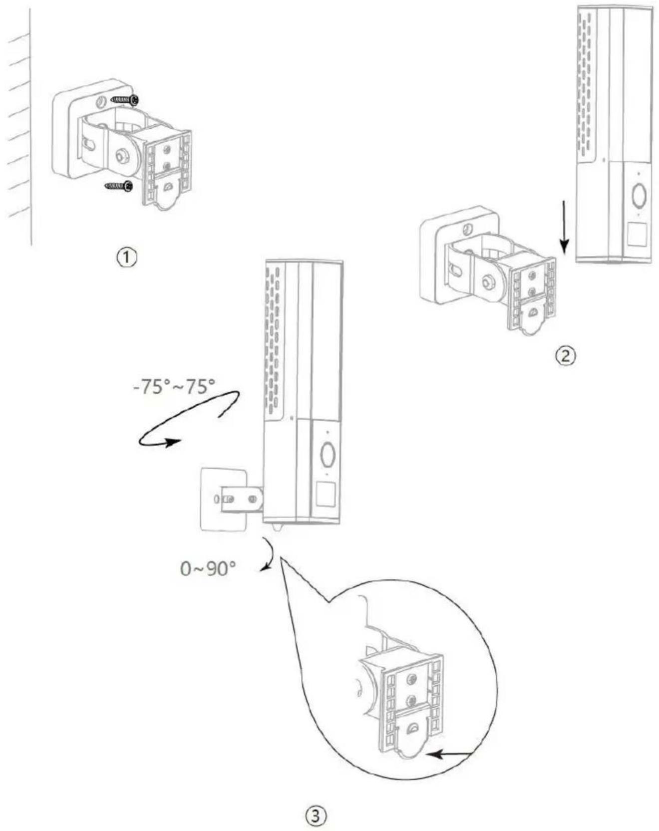 VisorTech ZX-5319-675 - Montage du support mural - 1