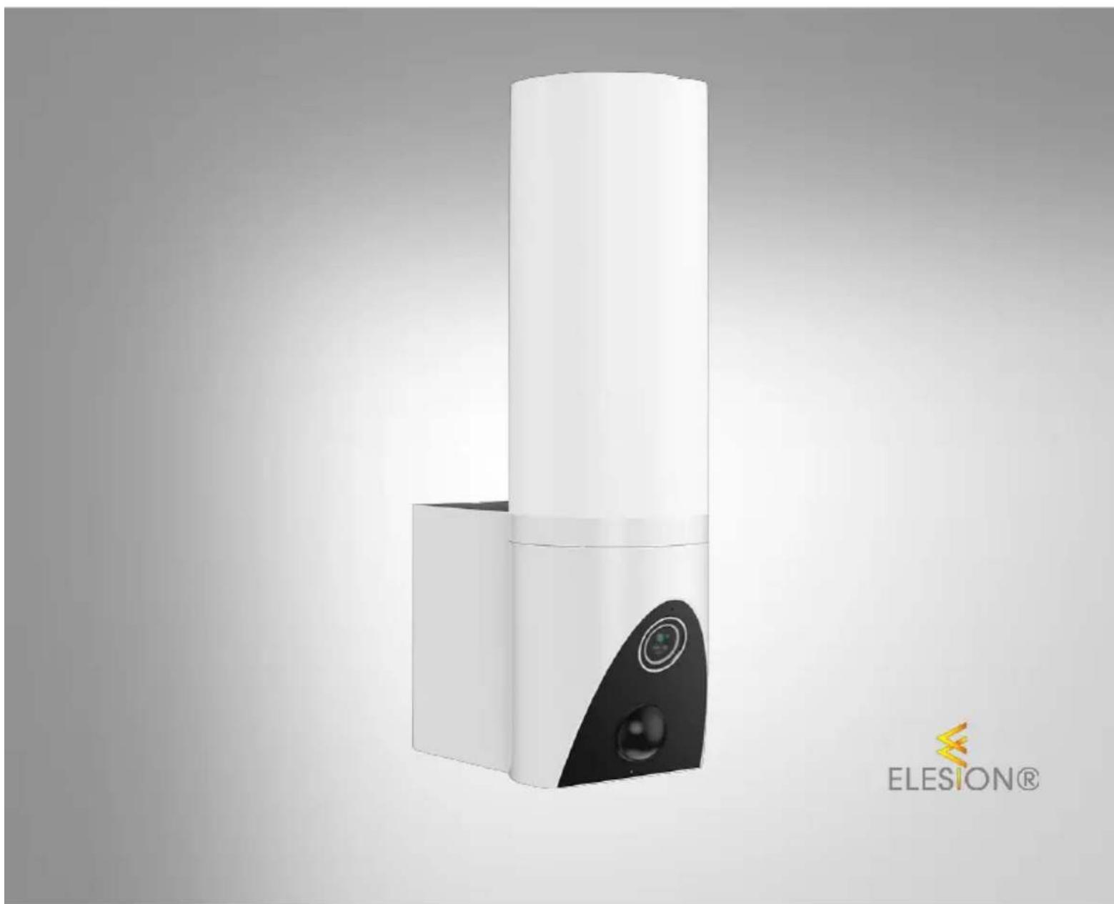 VisorTech ZX-5036-675 - Applique LED et caméra connectée Full HD - 1