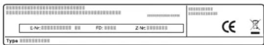 NEFF NRWR2A - Erzeugnisnummer (E-Nr.) und Fertigungsnummer (FD) - 1