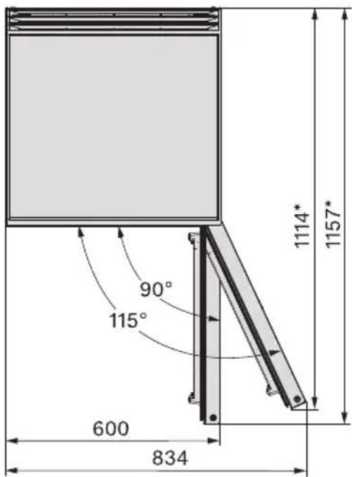 MIELE FN 4002 D - Dimensions d'installation/Vue de dessus - 2