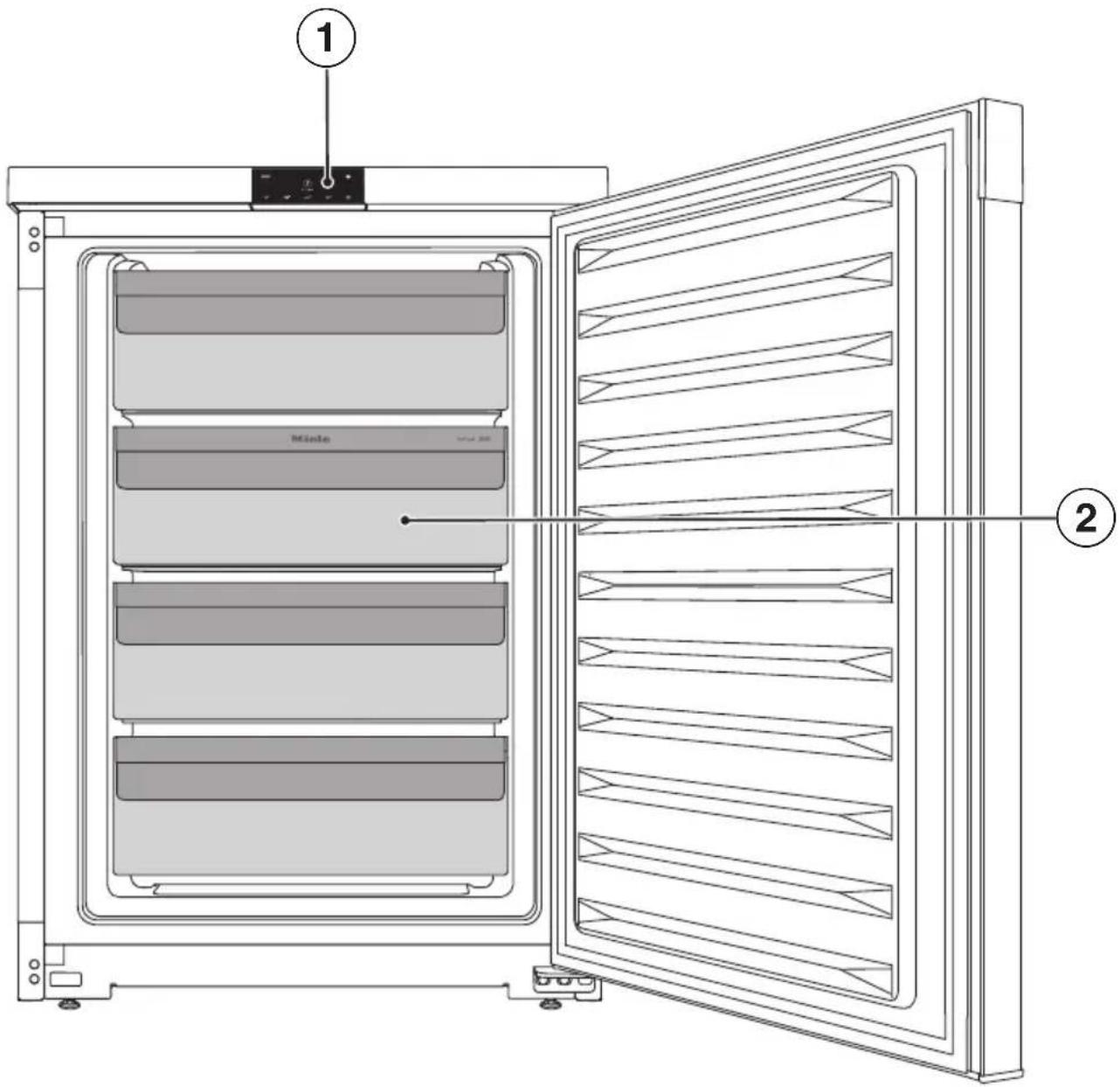 MIELE FN 4002 D - Description de l'appareil - 1