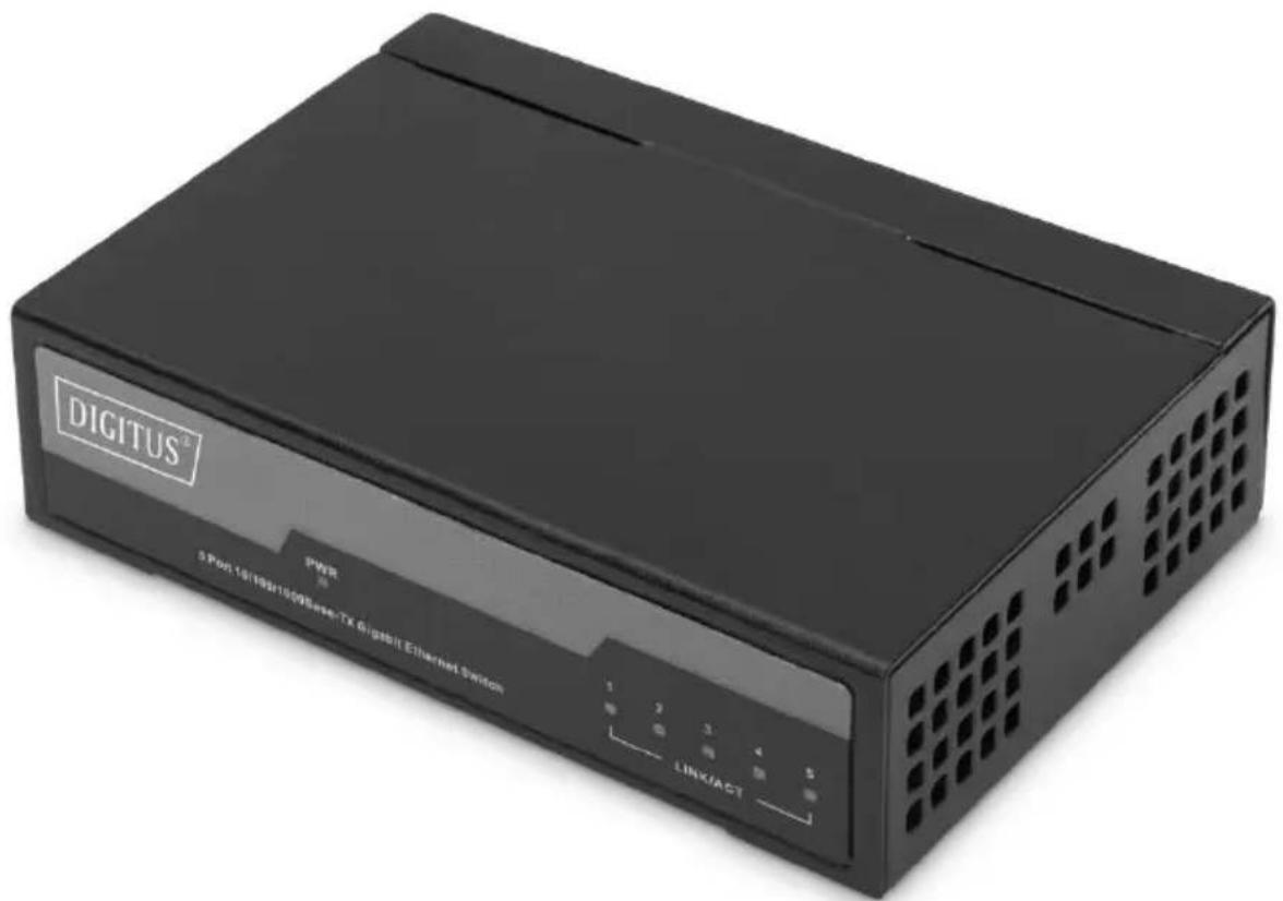 Digitus DN-80067 - Commutateur Gigabit 5 ports, Unmanaged - 1
