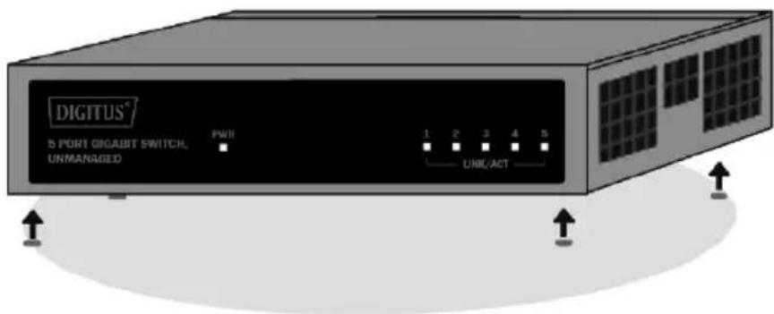 Digitus DN-80067 - Instalación en el escritorio - 1