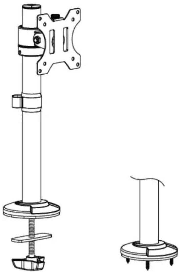 Digitus DA-90397 - Universal Single Monitor Pole Mount - 1