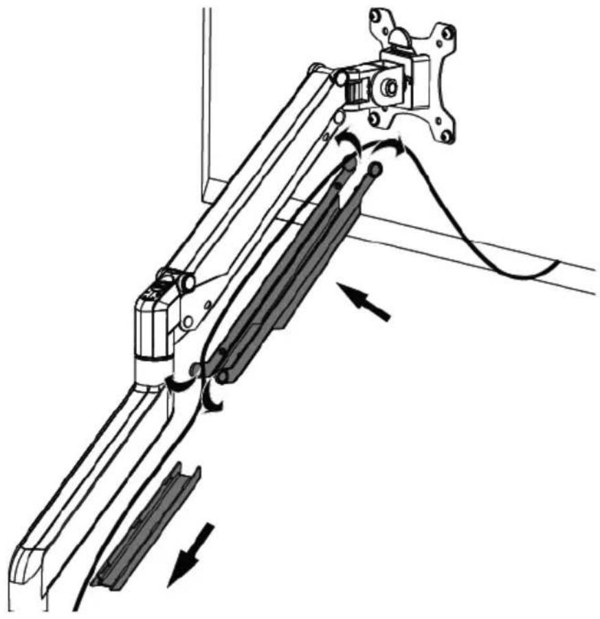 Digitus DA-90394 - Universal Single Monitor Mount with Gas Spring and Clamp Mount - 13