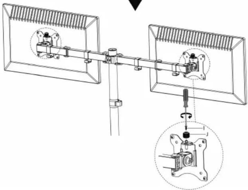 Digitus DA-90400 - Universal Dual Monitor Clamp Mount - 15