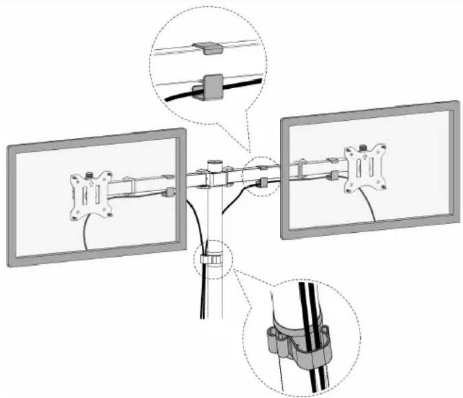 Digitus DA-90400 - Universal Dual Monitor Clamp Mount - 17