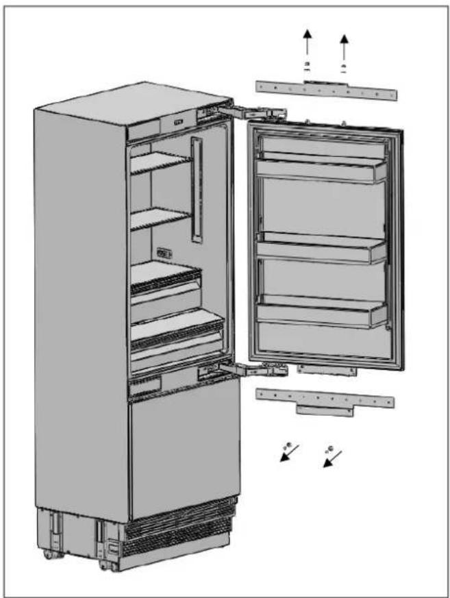 BERTAZZONI RBM90S5FPNS - DE PANEELBEUGELS VERWIJDEREN - 2