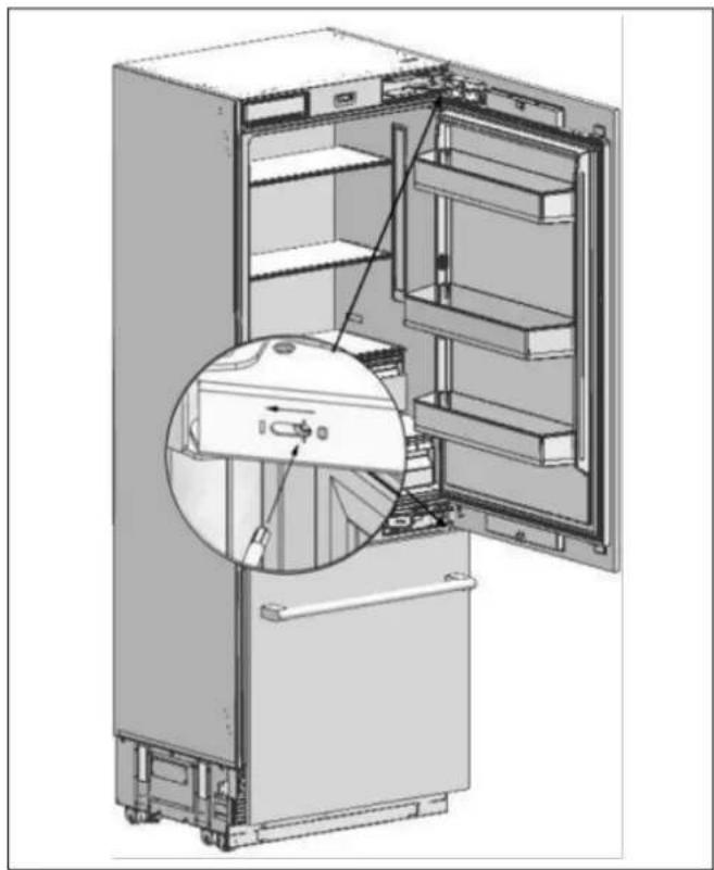 BERTAZZONI RBM90S5FPNS - REGOLAZIONE DELLA TENSIONE DELLA MOLLA DELLE CERNIERE - 2