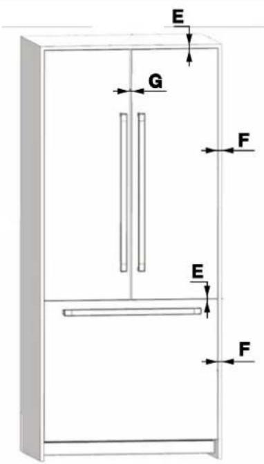 BERTAZZONI RBM90S5FPNS - MINIMUM HEIGHT ADJUSTMENT FOR LEVELING - 10