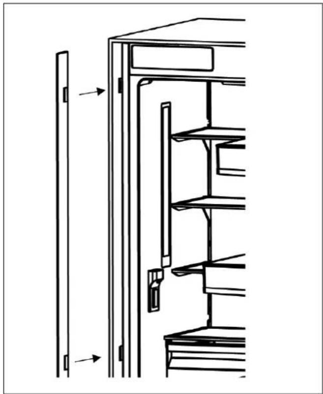 BERTAZZONI RBM90S5FPNS - INSTALLERA ANSLUTNINGSFÄSTENA PÅ KYLSKÅPETS SIDOVÄGGAR - 5