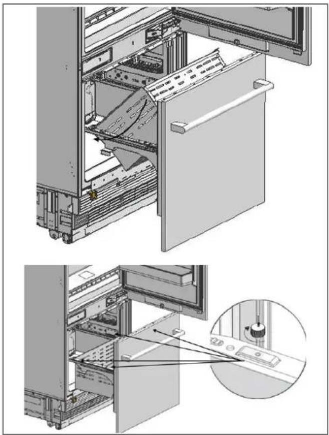 BERTAZZONI RBM90S5FPNS - INSTALLERA FRYSENS ANPASSADE DÖRRPANEL - 9